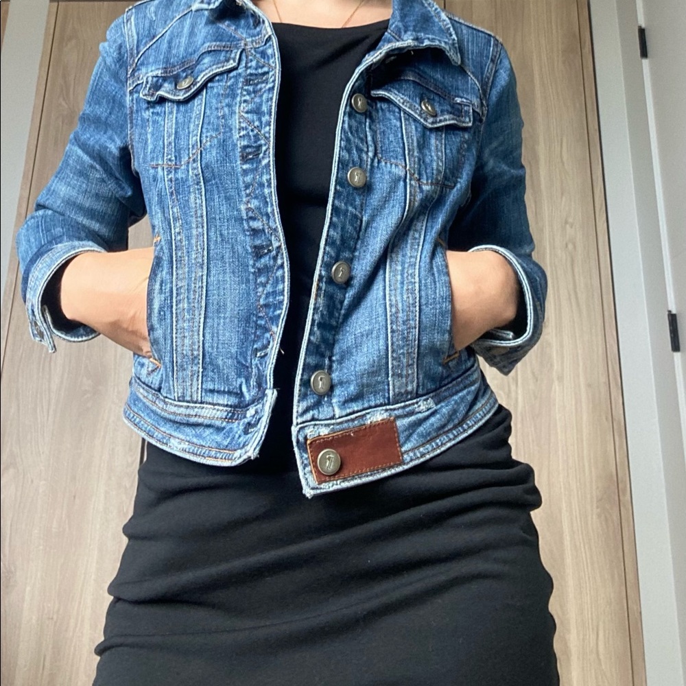 Small petite Anthropologie  jean jacket